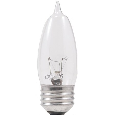 Incandescent Lamp,25 W,B10 Lamp,Medium Lamp Base,150 Lumens,2850 K Color Temp,3000 Hr Average Life